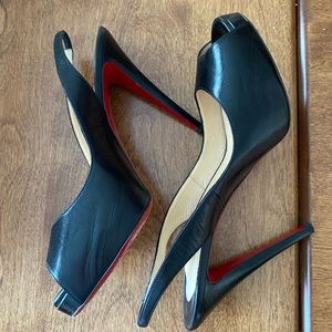 Louboutin Peep toe heels